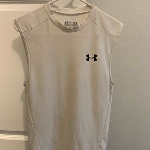 Men’s Under Armor White Compression Tank